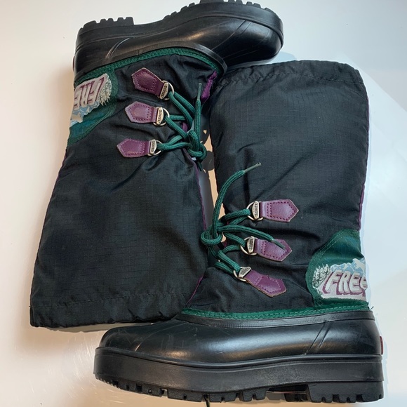 Sorel freestyle black tall winter boots size 7